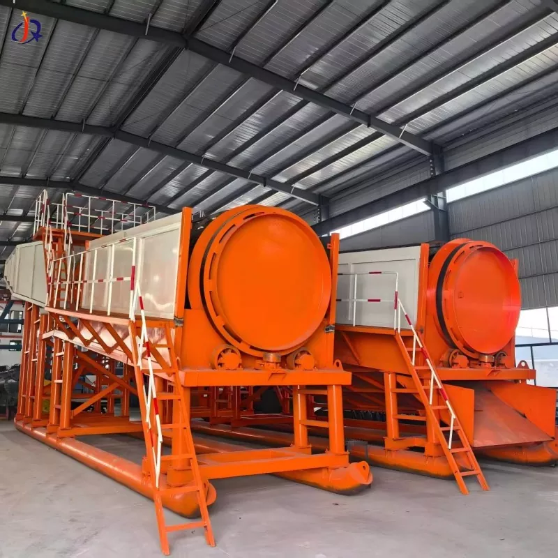 Rotary ore washer